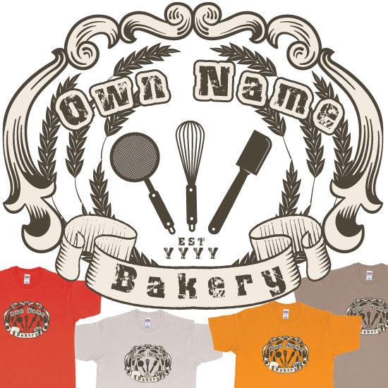 Bakery Vintage Own Logo Teeshirt Screen Printing Bali