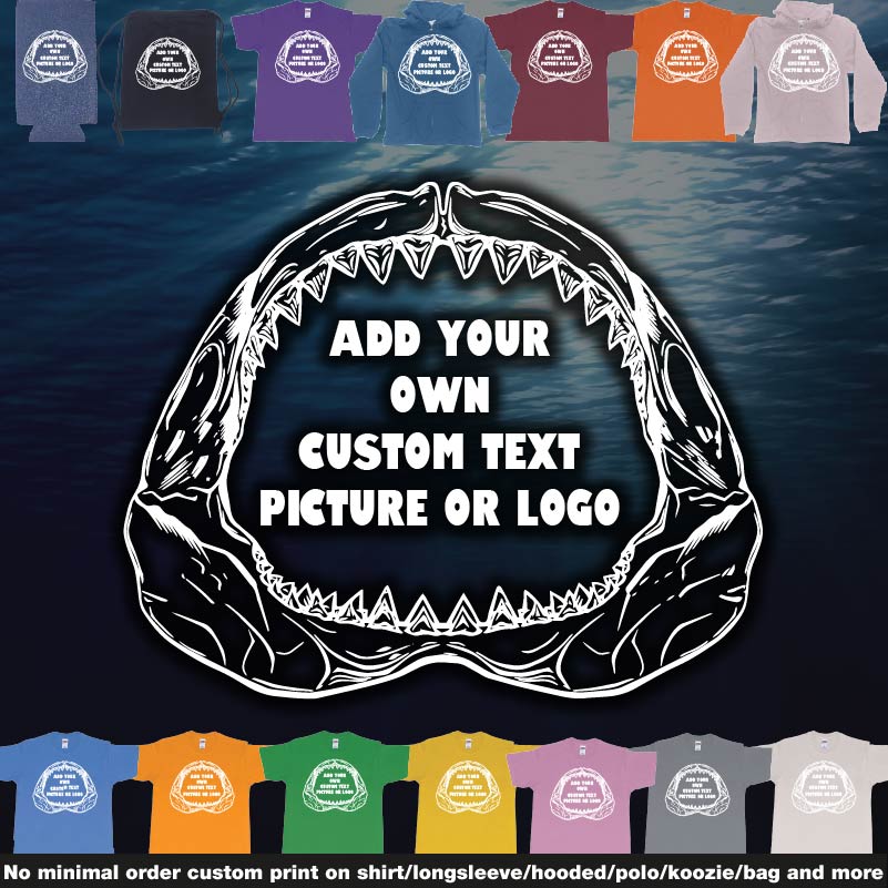 Great White Shark Jaws Bones Add Text Picture Logo Printing Bali 02 Thumbnail