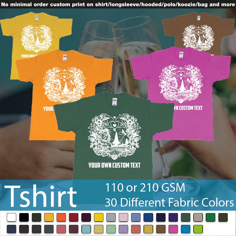 Happy Valentines Day Bali On Demand Printing Add Own Design Roundneck Tshirt Samples On Demand Printing Bali