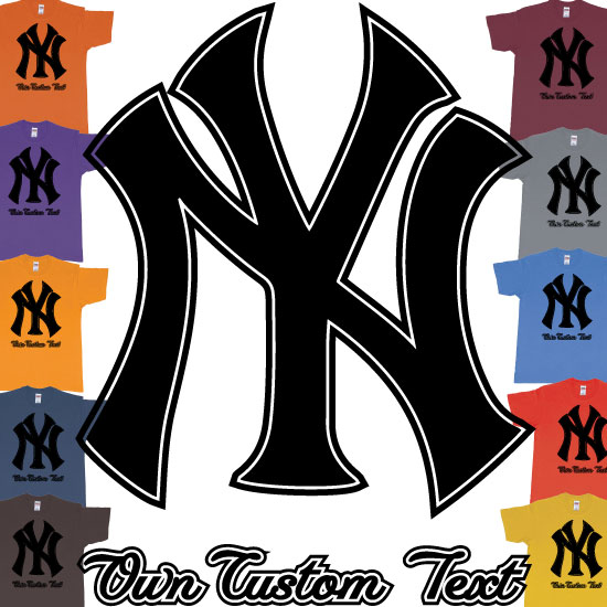 Custom tshirt design New York Yankees Baseball Team Custom Design choice your own printing text made in Bali
