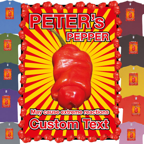 Peters Pepper May Cause Extreme Reaction Custom Text Print