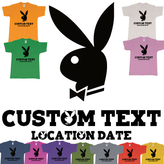 Custom tshirt design Playboy Playgirl Custom Text Tshirt choice your own printing text made in Bali