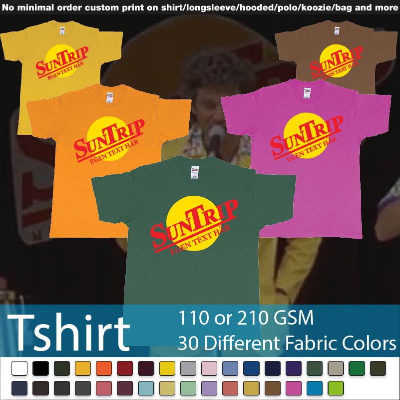 Sallskapsresan Suntrip Eget Tshirt Tryck Bali Resa Tshirts Samples