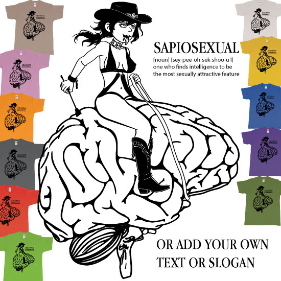 Sapiosexual Cowgirl Riding Brain Custom Quality Tshirt Printing Bali Unleash your intellectual charm with our Sapiosexual Cowgirl Riding Brain custom t-shirt, a fusion of wit and whimsy that celebrates the allure of intelligence. In this playful design, a cowgirl confi