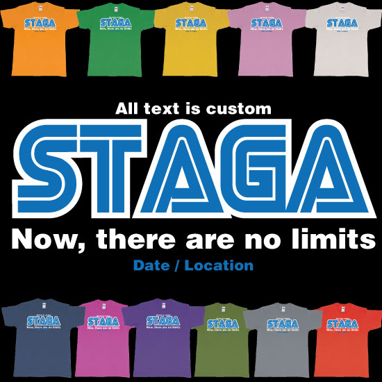 Custom tshirt design Sega Now There Are No Limits Stag Custom Tshirt Print choice your own printing text made in Bali