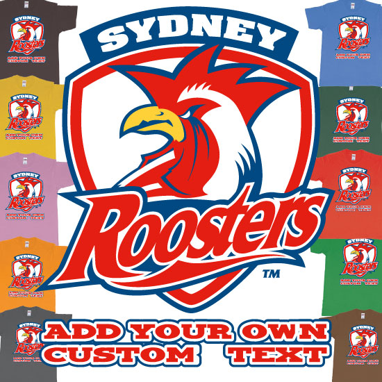 Sydney Roosters Custom NRL Tshirt Design