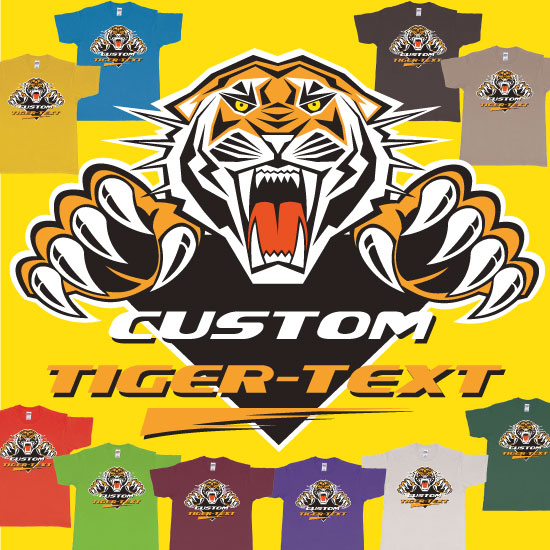 Custom tshirt design The Wests Tigers Sydney National Rugby League Custom Tshirt Print choice your own printing text made in Bali