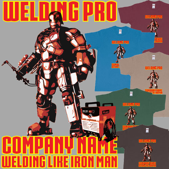 Custom tshirt design Welding Pro Welding Like Iron Man choice your own printing text made in Bali