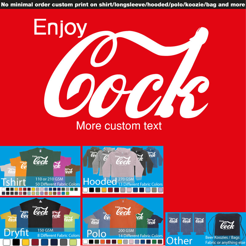Enjoy Coca Cola Cock Funny Tshirt Thumbnail