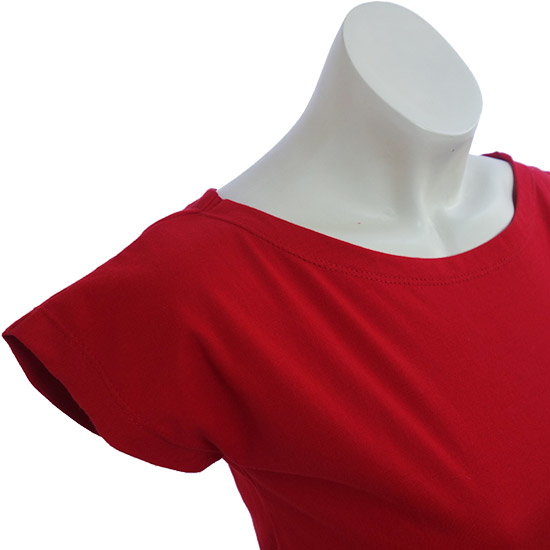 (L04G) Wide neck slide - This newly designed garment is a simple yet elegant boat neck top, designed to accentuate the upper body, in a charming and attractive design. This customized fit and unique neckline makes this shirt fit like a charm for any woman. - style shirt ready for your own custom printing in Bali