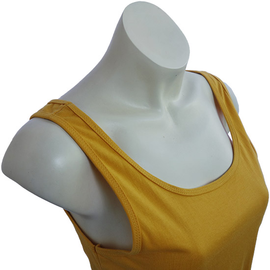 (L09G) Singlet Karma - New singlet but with a classic cut. The shape is perfect for women in all sizes With the very slim rims around the edges makes this singlet light and easy worn. - style shirt ready for your own custom printing in Bali