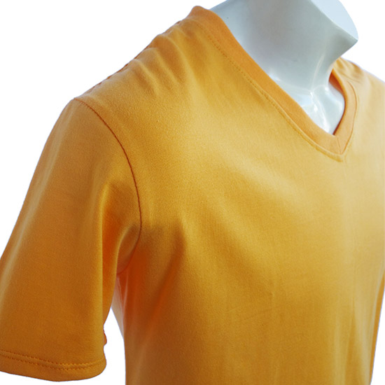 (T16S) Troy V-neck - The Troy style shirt is our most modern cut tshirt now also available in this neck. With the smaller arm opening making them more tight fit and the shorter arms and all sewings with the most minimalistic style. With the larger neck opening and the rounded bottom it is a perfect slim cut. Look at the standard (T13S) Troy T-shirt. - style shirt ready for your own custom printing in Bali