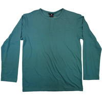 (T32S) Long Sleeve Style Henley shirt