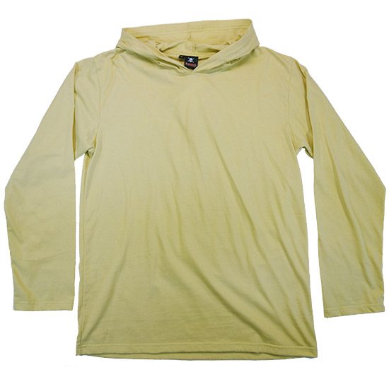 (T34S) Long Sleeve Hoodie in Fabric Color (2053) Saliva in (210 GSM, 100% Cotton) Fabric ColorsStandard fabric for men shirtsFabric Specification100% Cotton210 Grams Per Square MeterPreshrunk materialThe fabric is preshrunk, but depending on the way you wash, the fabric might still have up to 2% of shrinkage more.